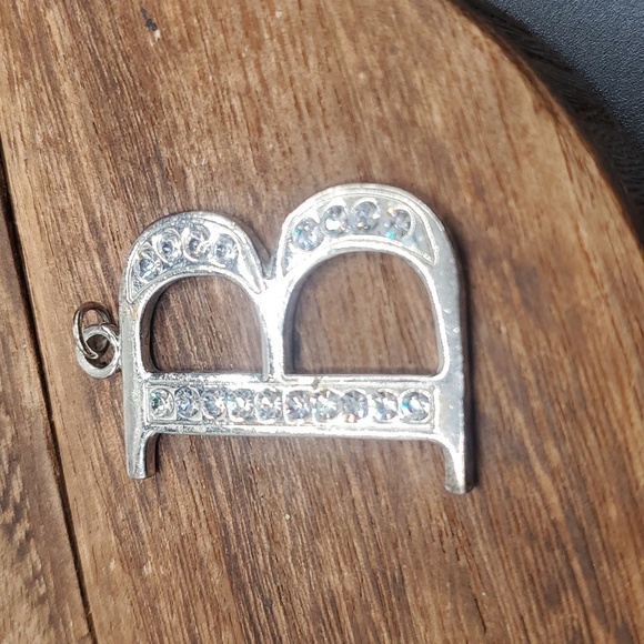 Jewelry - B for bolyn !  Tudor lover‎ opportunity Initial B crystal pendant customized